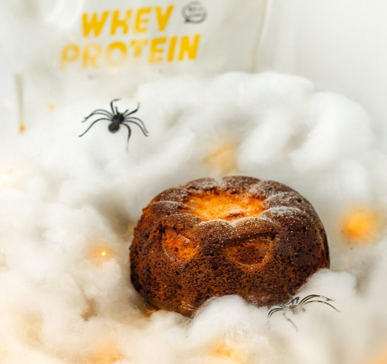 Protein yoghurt cake for Halloween 