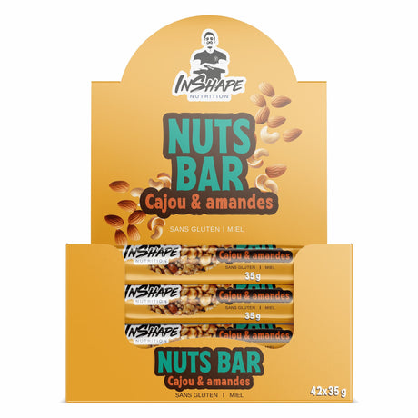 Box of 42 Nuts Bars, 35 g each 