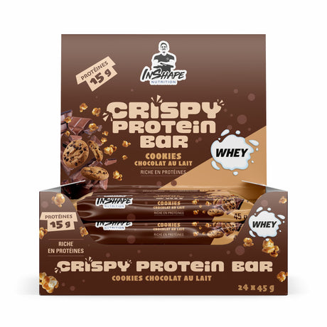 Box of 24 crispy protein cookies, 45 g each 